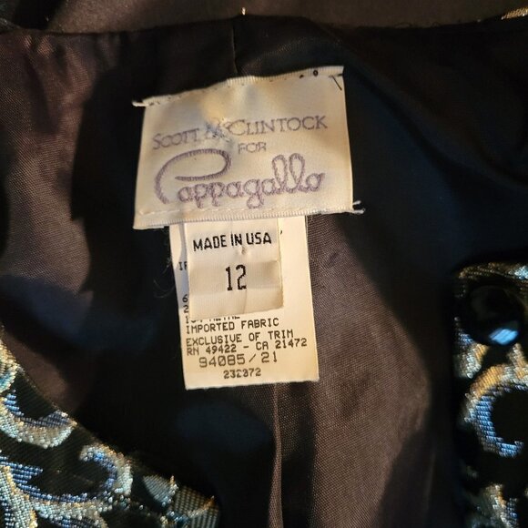 Vintage Scott McClintock for Pappagallo Jacket Metallic 12 - Picture 2 of 2